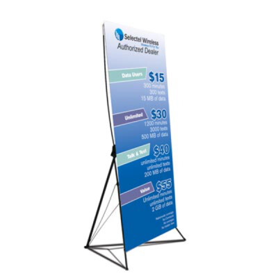 X-Banner Stand -Single Sided (32