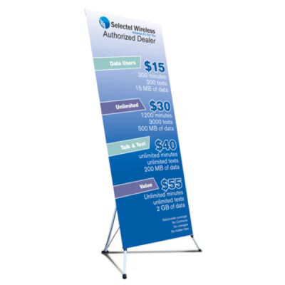 Large X-Banner Stand -Single Sided (48