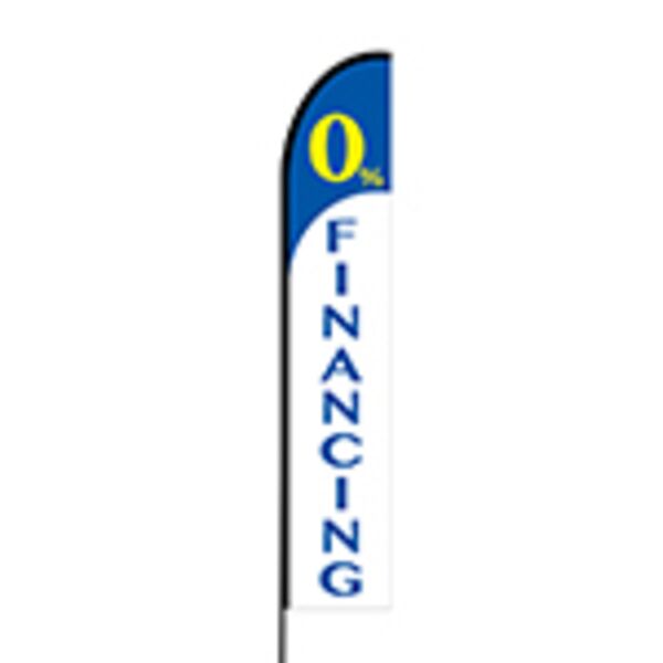 0% Financing Flex Banner EVO Flag Single Sided Print Thumbnail