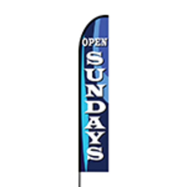 Open Sundays Flex Banner EVO Flag Single Sided Print Thumbnail