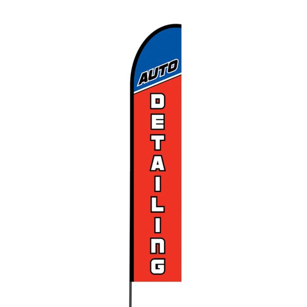 Auto Detailing Flex Banner EVO Flag Single Sided Print Thumbnail