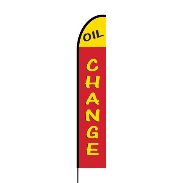 Oil Change Flex Banner EVO Flag Single Sided Print Thumbnail