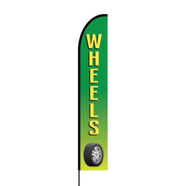 Wheels Flex Banner EVO Flag Single Sided Print Thumbnail