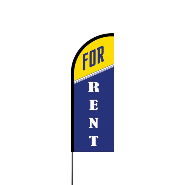 For Rent Flex Banner Flag - 11ft Thumbnail
