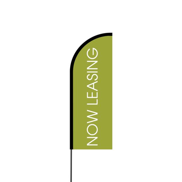 Now Leasing Flex Banner Flag - 11ft Thumbnail