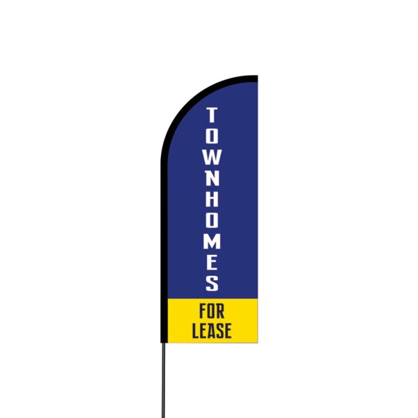 Town Homes Flex Banner Flag - 11ft Thumbnail