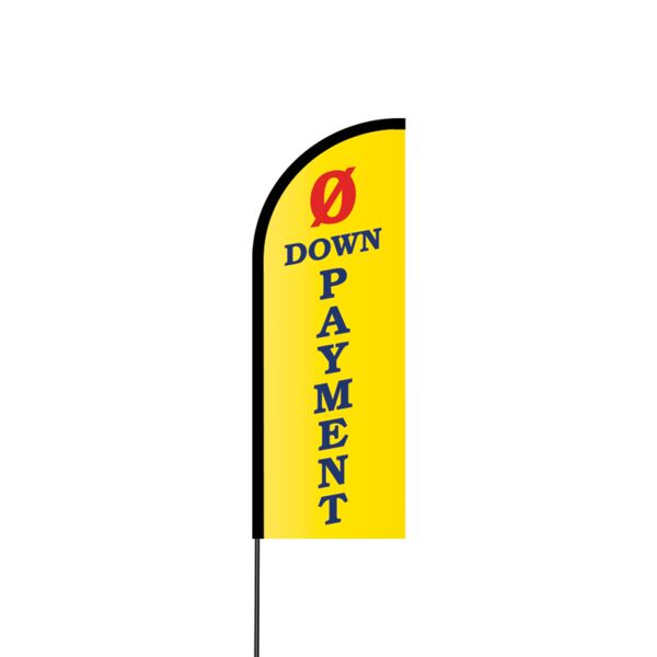 0 Down Payment Flex Banner Flag - 11ft Thumbnail