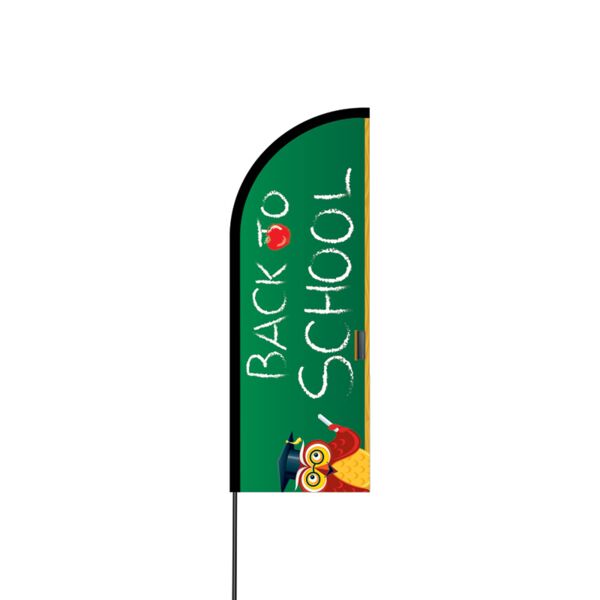 Back to School Flex Banner Flag - 11ft Thumbnail