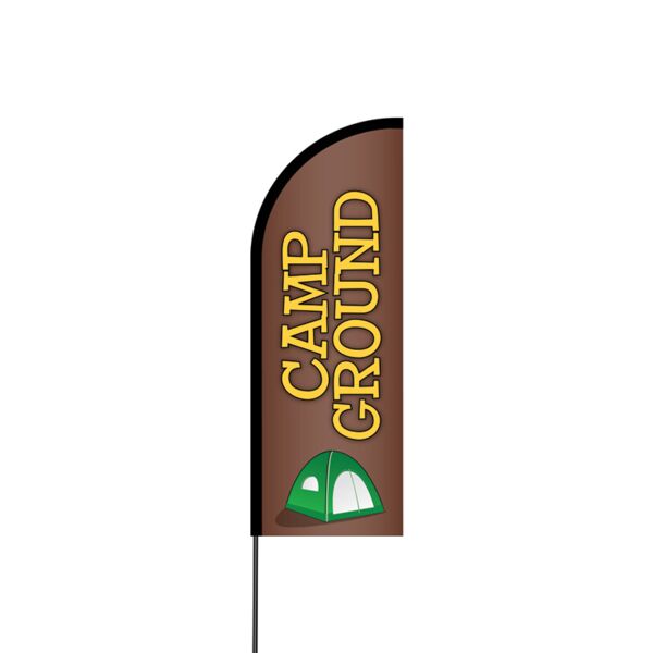 Campground Flex Banner Flag - 11ft Thumbnail