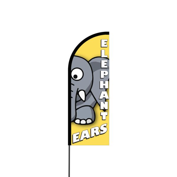 Elephant Ears Flex Banner Flag - 11ft Thumbnail