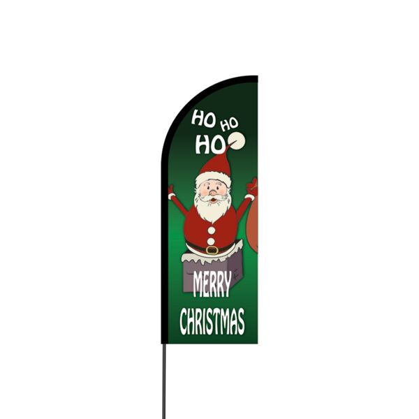 Merry Christmas Flex Banner Flag - 11ft Thumbnail