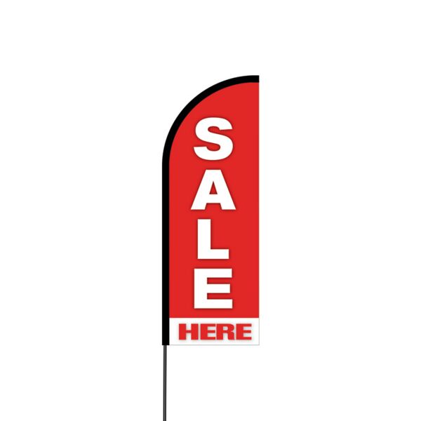 Sale Here Flex Banner Flag - 11ft Thumbnail
