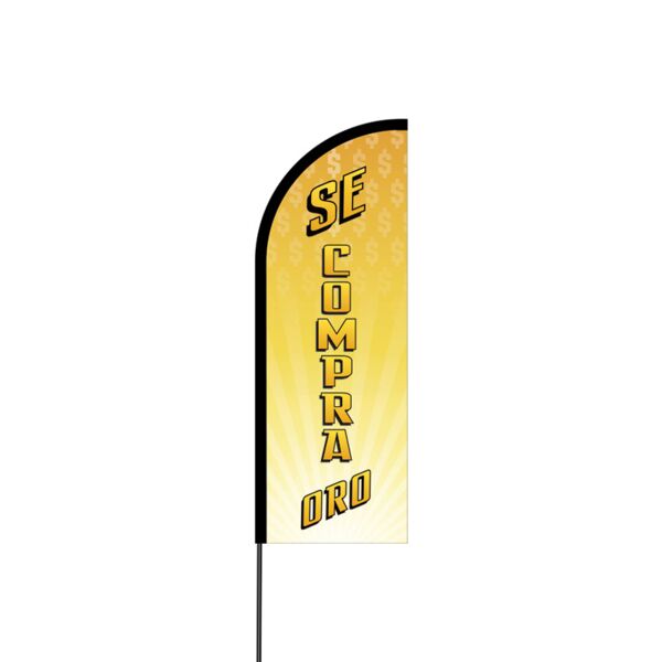 Se Compro Oro Flex Banner Flag - 11ft Thumbnail