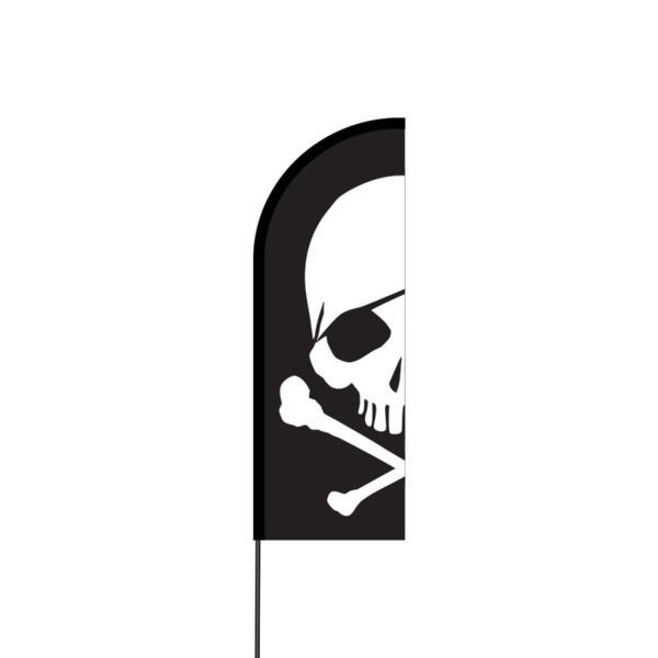 Skull Flex Banner Flag - 11ft Thumbnail