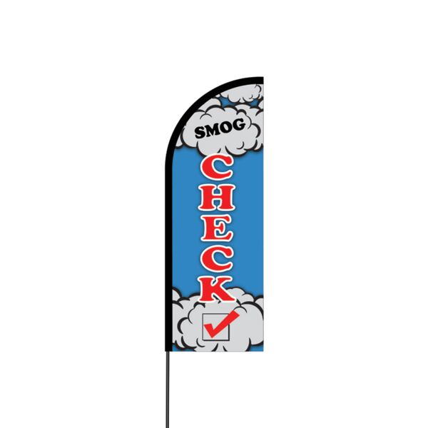 Smog Check Flex Banner Flag - 11ft Thumbnail