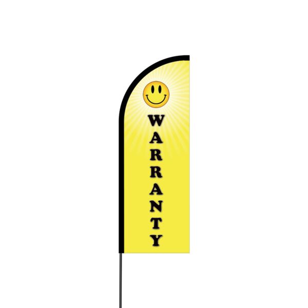 Warranty Flex Banner Flag - 11ft Thumbnail