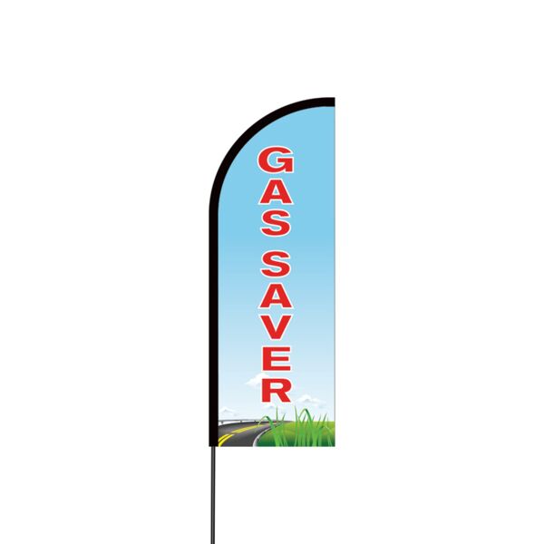 Gas Saver Flex Banner Flag - 11ft Thumbnail