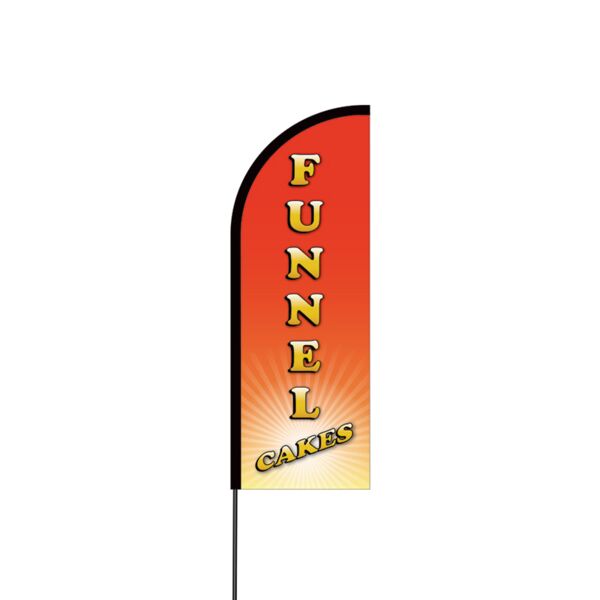 Funnel Cake Flex Banner Flag - 11ft Thumbnail