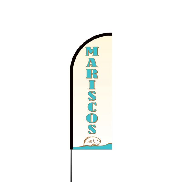Mariscos Flex Banner Flag - 11ft Thumbnail