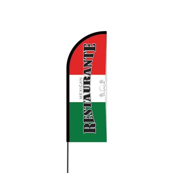Mexican Restaurant Flex Banner Flag - 11ft Thumbnail