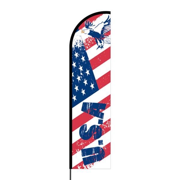 USA Flex Banner Flag - 11ft Thumbnail