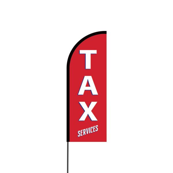 Tax Services Flex Banner Flag - 11ft Thumbnail