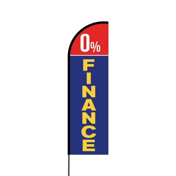 0% Finance Flex Banner Flag - 14 (Single Sided) Thumbnail