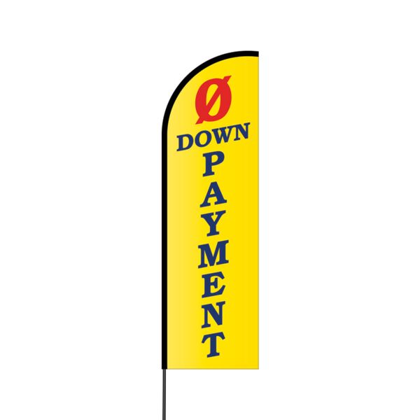 0 Down Payment Flex Banner Flag - 14 (Single Sided) Thumbnail