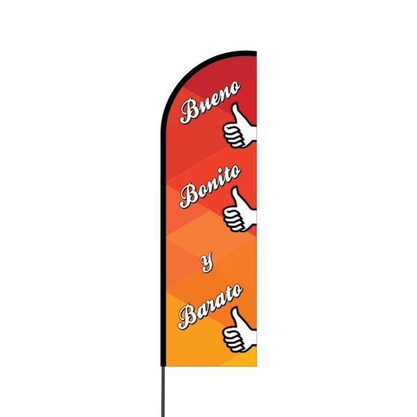Bueno Bonito y Barato Flex Banner Flag - 14 (Single Sided) Thumbnail
