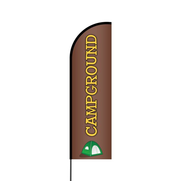 Campground Flex Banner Flag - 14 (Single Sided) Thumbnail