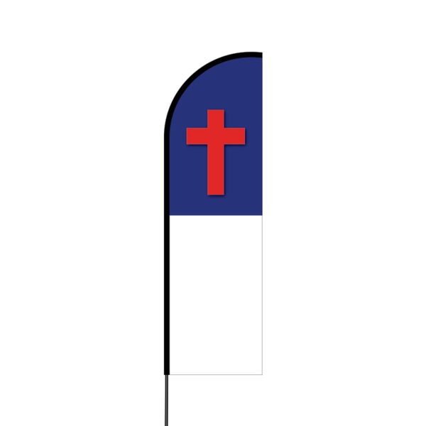 Cross Flex Banner Flag - 14 (Single Sided) Thumbnail