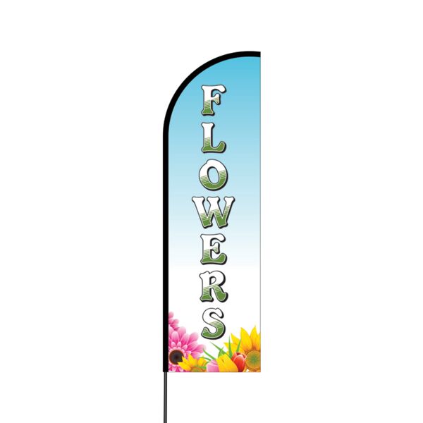 Flowers Flex Banner Flag - 14 (Single Sided) Thumbnail