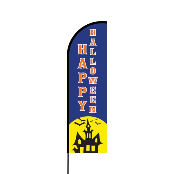 Happy Halloween Flex Banner Flag - 14 (Single Sided) Thumbnail