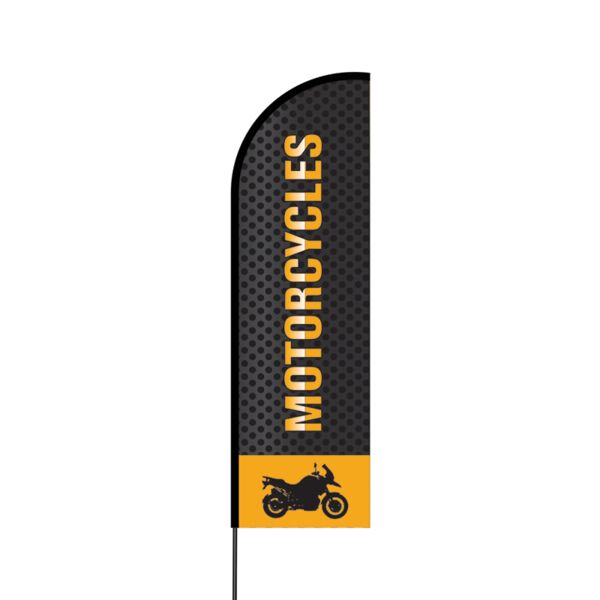 Motorcycles Flex Banner Flag - 14 (Single Sided) Thumbnail