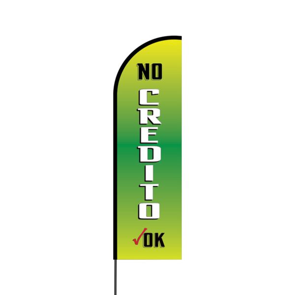 No Credito Flex Banner Flag - 14 (Single Sided) Thumbnail