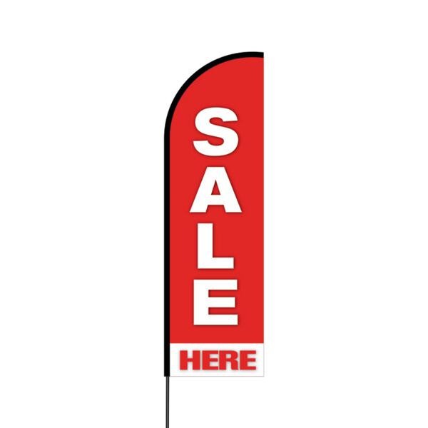 Sale Here Flex Banner Flag - 14 (Single Sided) Thumbnail