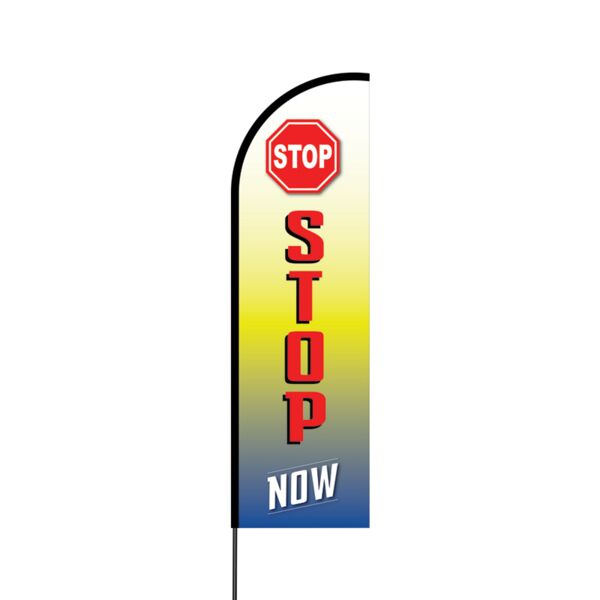 Shop Now Flex Banner Flag - 14 (Single Sided) Thumbnail