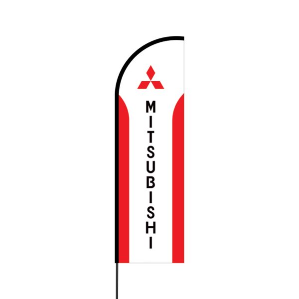 Mitsubishi Flex Banner Flag - 14 (Single Sided) Thumbnail
