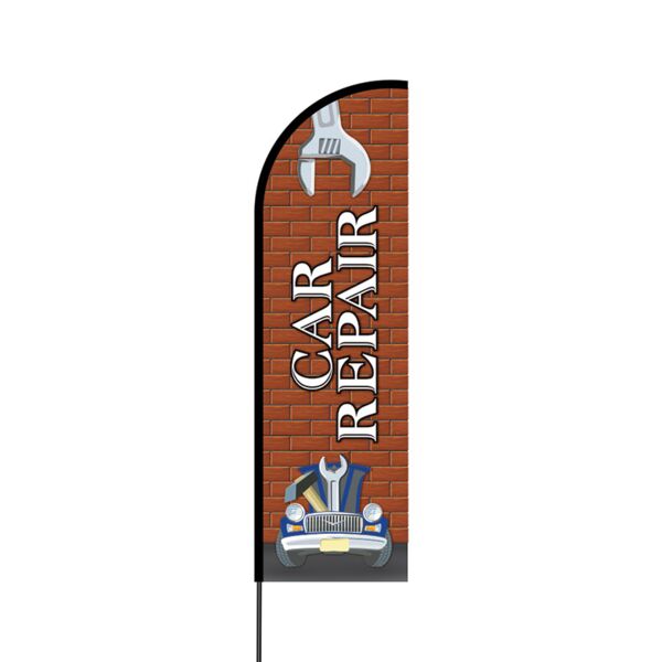 Car Repair Flex Banner Flag - 14 (Single Sided) Thumbnail