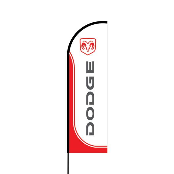 Dodge Flex Banner Flag - 14 (Single Sided) Thumbnail
