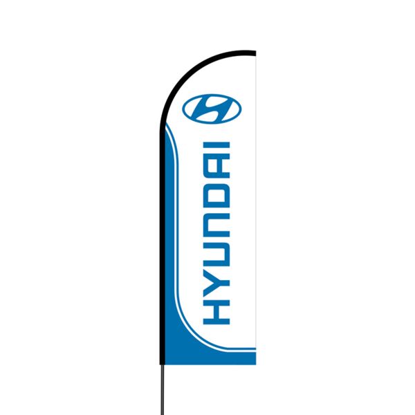Hyundai Flex Banner Flag - 14 (Single Sided) Thumbnail