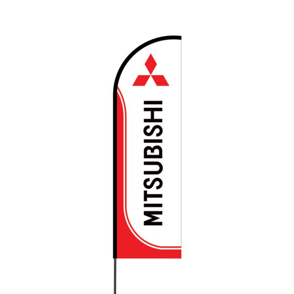 Mitsubishi Flex Banner Flag - 14 (Single Sided) Thumbnail