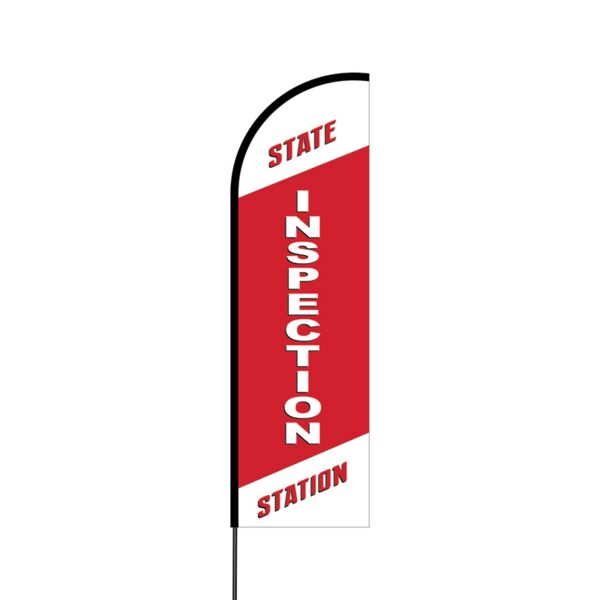 State Inspection Station Flex Banner Flag - 14 (Single Sided) Thumbnail