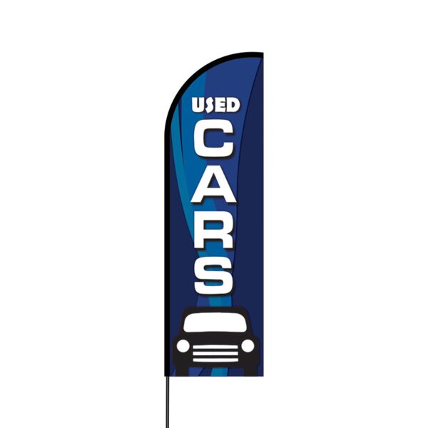 Used Cars Flex Banner Flag - 14 (Single Sided) Thumbnail