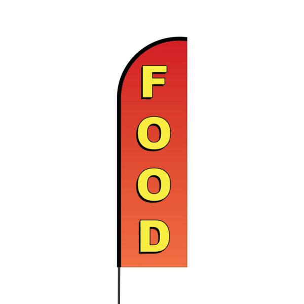 Food Flex Banner Flag - 14 (Single Sided) Thumbnail