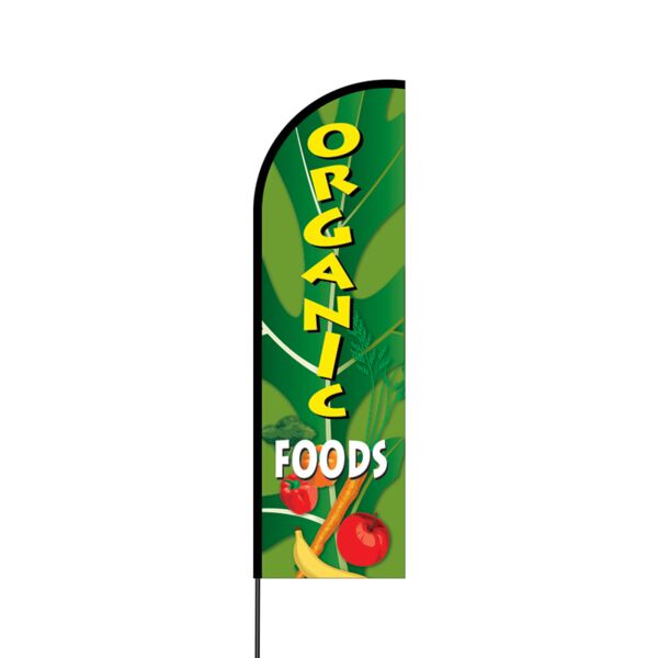 Organic Foods Flex Banner Flag - 14 (Single Sided) Thumbnail
