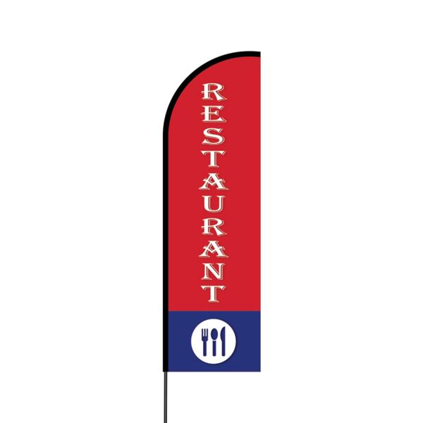 Restaurant Flex Banner Flag - 14 (Single Sided) Thumbnail