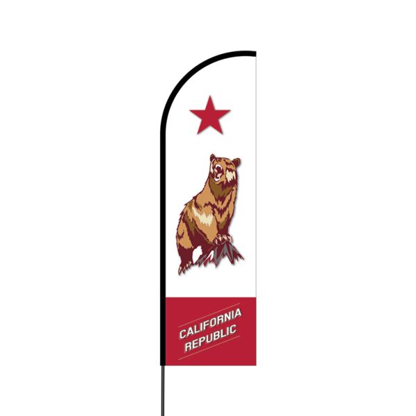 California Republic Flex Banner Flag - 14 (Single Sided) Thumbnail