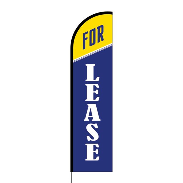 For Lease Flex Banner Flag - 16 (Single Sided) Thumbnail