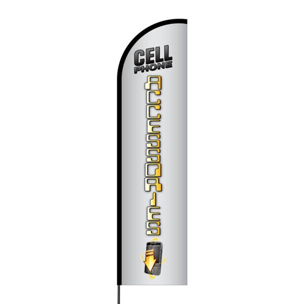 Cellphone Accessories Flex Banner Flag - 16ft (Single Sided) Thumbnail